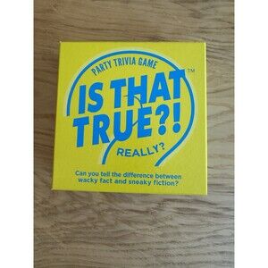 NEW Is That True?! Really? - Trivia Party Game - 2+ Players - Ages 14+ - Cards